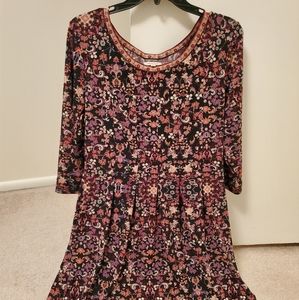 Quarter sleeve dress